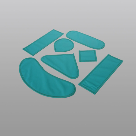 Амикодент комплект №1 — комплект рентгенозащитных пластин №1 (7 элементов), для пациента