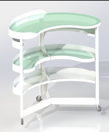 Медкрон Эрго-1 – Столик инструментальный подкатной (манипуляционный)