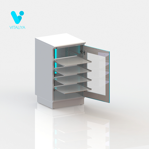 ВИТАЛИЯ ТБ ЛЮКС — Медицинская тумба на подиуме, есть РУ