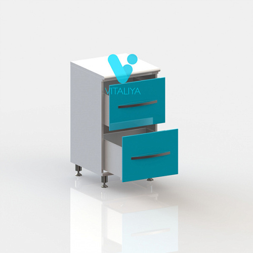 ВИТАЛИЯ Т2 ЛЮКС — Медицинская тумба на хромированных ножках