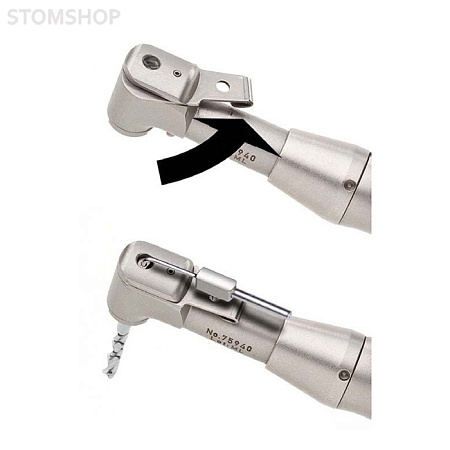 Nouvag 5060 - угловой хирургический наконечник с поворотной защелкой, без света, 16:1